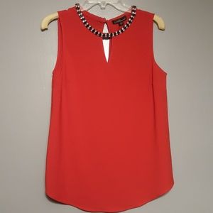 Blouse with rhinestone collar